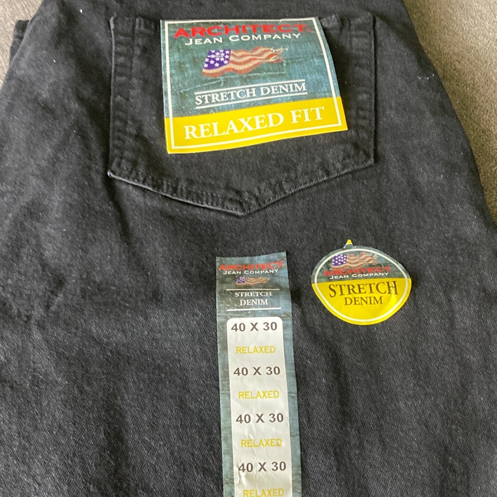 Architect Men's Dark Gray Relaxed Jeans